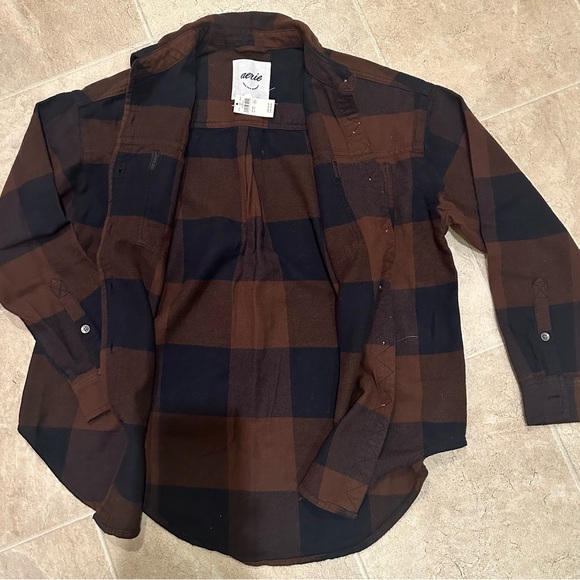 NWT Aerie Women’s “Anytime Fave Flannel” SIZE XXS - Picture 6 of 6